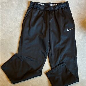Nike Kids Black Joggers with Logo
